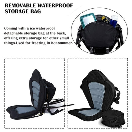 Kayak Seat Cushion Pad Detachable Backrest Paddleboard Surfboard Boat Accessory
