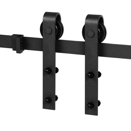 Sliding Door Track Kit with Carbon Steel Rail and Nylon Pulleys