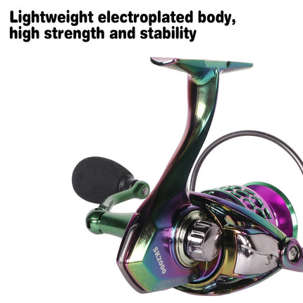 Fishing Spinning Reel 6 Sizes Line Wheel Smooth Gear Tackle Freshwater Saltwater
