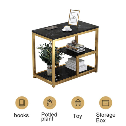 Marble Coffee Table Nesting Tables Sofa Side Bed End Table For Living Room