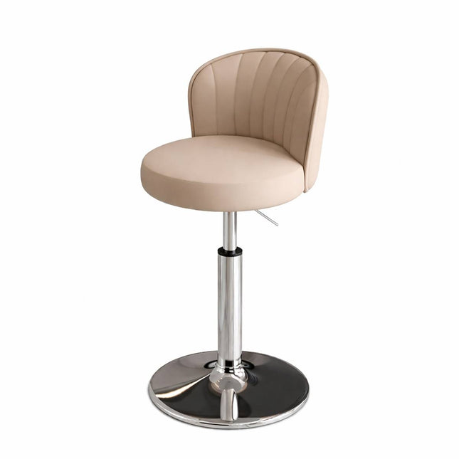 Adjustable Bar Stool with Backrest Swivel Gas Lift Kitchen Counter Chair