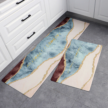 45*120cm Kitchen Door Mat Non-Slip Waterproof PVC Floor Rug Carpet Anti-Oil Easy Clean