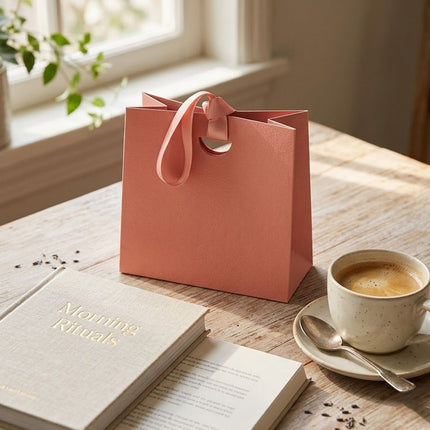 4PCS Paper Gift Bag with Ribbon Durable Gift Bags for Birthday Party Favors