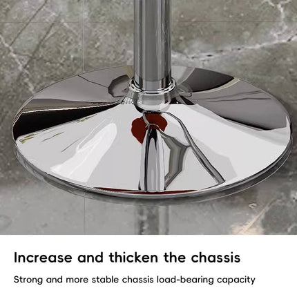 Adjustable Bar Stool with Backrest Swivel Gas Lift Kitchen Counter Chair
