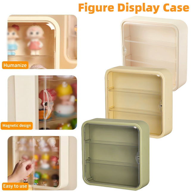 Wall Mounted Showcase Acrylic Figures Toys Display Case Dustproof Storage Box