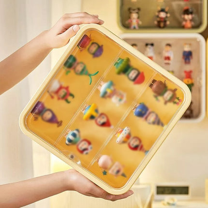 Wall Mounted Showcase Acrylic Figures Toys Display Case Dustproof Storage Box