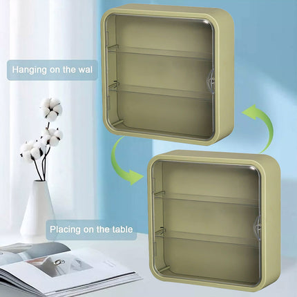 Wall Mounted Showcase Acrylic Figures Toys Display Case Dustproof Storage Box