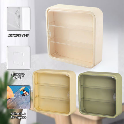 Wall Mounted Showcase Acrylic Figures Toys Display Case Dustproof Storage Box