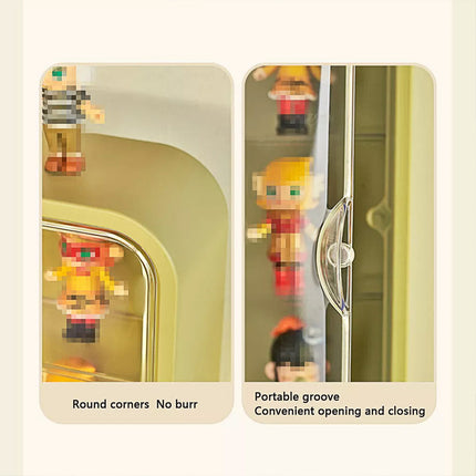 Wall Mounted Showcase Acrylic Figures Toys Display Case Dustproof Storage Box