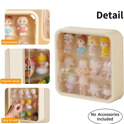 Wall Mounted Showcase Acrylic Figures Toys Display Case Dustproof Storage Box