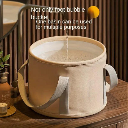 Collapsible Foot Soak Bucket Portable Insulated Foot Soak Bag for Relaxation