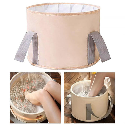 Collapsible Foot Soak Bucket Portable Insulated Foot Soak Bag for Relaxation