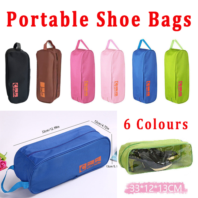 Waterproof Portable Shoe Bags Case Travel Sports Storage Tote View Window  Au