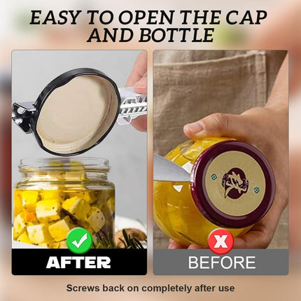 Adjustable Can Opener 2PCS Jar Bottle Cap Screw Lid Remover Tool for Kitchen Use