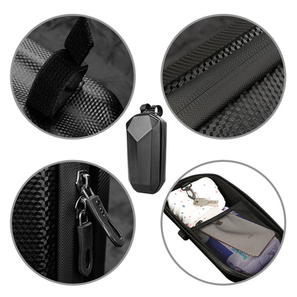 Large Electric Scooter Bag Hard Shell Pouch Front Storage Waterproof Scooter