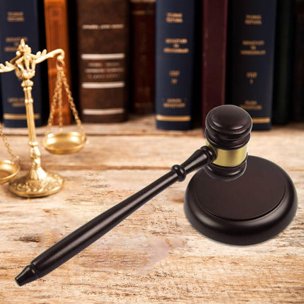 2PCS Wooden Judge Hammer Mallet Auction Mallet Handcrafted Craft Pendulum