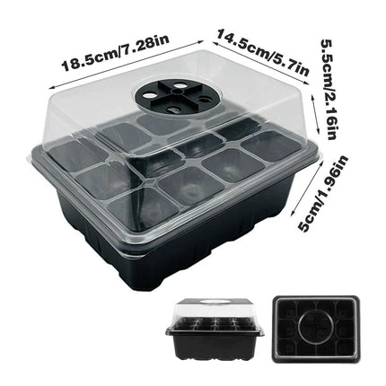 3/5pcs Plastic Seedling Tray Gardening Plant Starter Trays Nursery Pots Planting