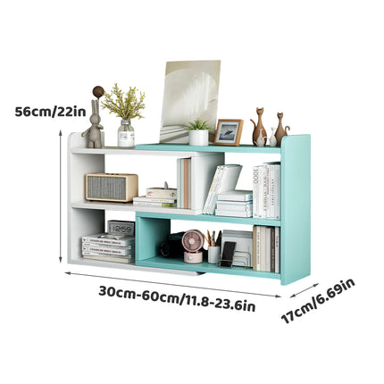 Desktop Multi Layer Shelf Bookcase Desk Storage Rack Space Saving Durable