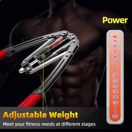 Hydraulic Arm Strengthener Mens Arm Strength Bar Home Exercise Fitness Grip