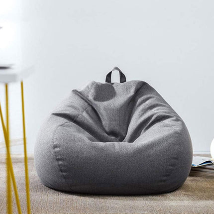 Large Bean Bag Chair Sofa Cover in Grey with Durable Fabric 120×100cm