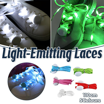 Shoe Laces Light Up Part Shoelaces Glow Multi 5 Colour LED Flash Street Dance