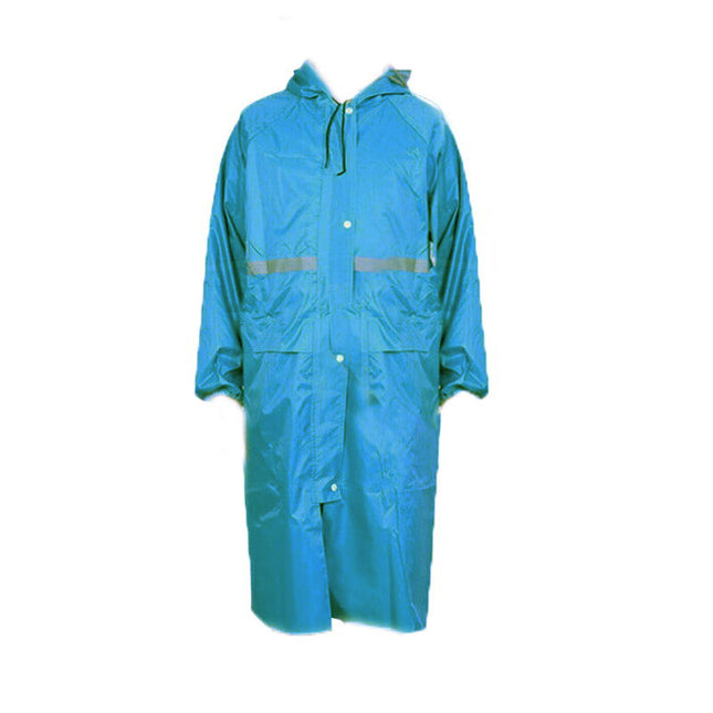Hooded Waterproof Long Raincoat for Outdoor Work Lightweight 3XL Size