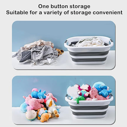 Foldable Laundry Basket Collapsible Washing Clothes Bin with Handles for Home