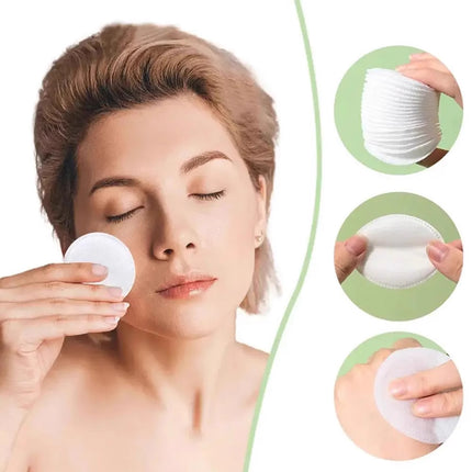 Makeup Remover Cotton Pads 6 Packs Round Double Sided Reusable Cleansing Face Wipes