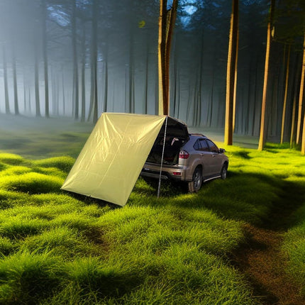 Car Side Awning Tent Rear Canopy Outdoor Camping Sunshade Shelter for SUV Use