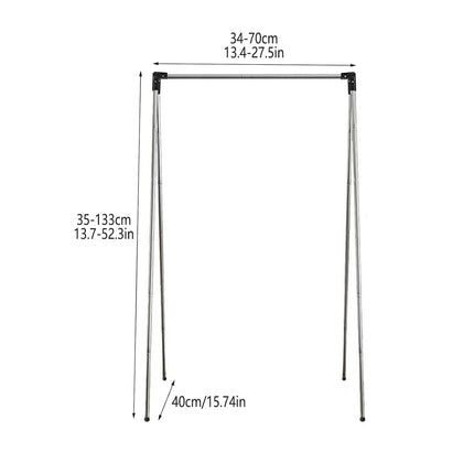 Folding Clothes Drying Rack Retractable Portable Wall Mounted Laundry Hanger