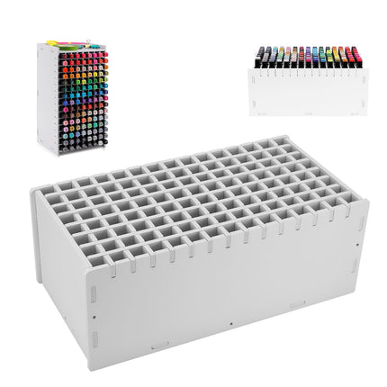Multi Functional Large Capacity 120 Grid Marker Storage Box for Pens Organizing