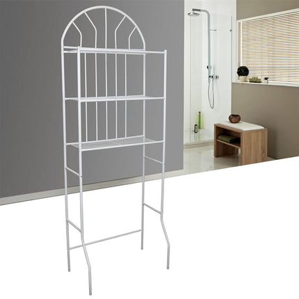 Over Toilet 3 Tier Bathroom Floor Storage Shelf White