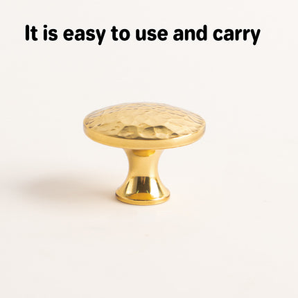 Gold Hammer Ball Handle Knob Closet Door Pull Drawer Handle Wardrobe Hardware