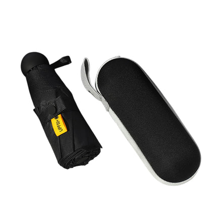 Portable Foldable Umbrella with Zipper Storage Bag Travel Commuter Rain-Proof