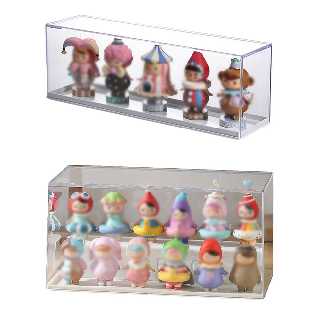 Doll Display Storage Box Transparent Organizer Blind Box Cabinet for Mini Toy