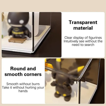 Doll Display Storage Box Transparent Organizer Blind Box Cabinet for Mini Toy