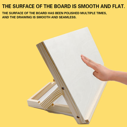 Desktop Solid Wood Easel Adjustable Wood Desk Table Easel Durable for Draw