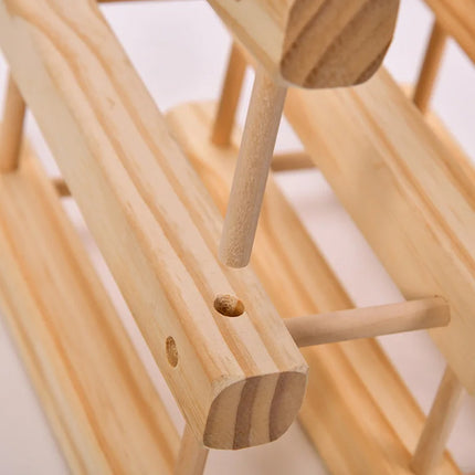 Wine Rack Wooden Storage Stand 9 Bottle Timber Cellar Holder Organizer Shelf