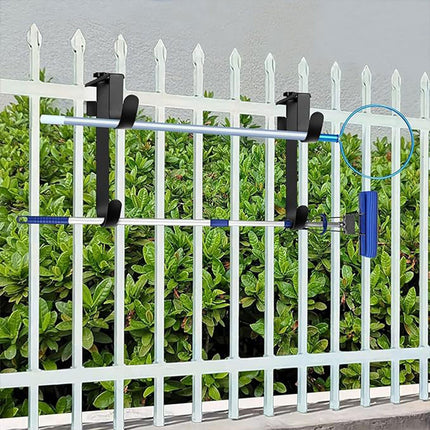 2PCS Pool Towel Hooks Punch Free Metal Double Hook Wall Mount Holder Portable