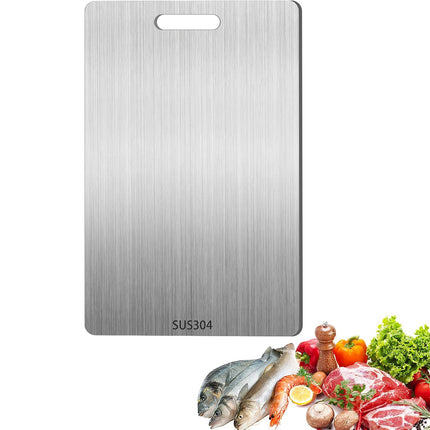 3pcs Stainless Steel Cutting Board Set Kitchen Home Food Prep Durable Non Slip