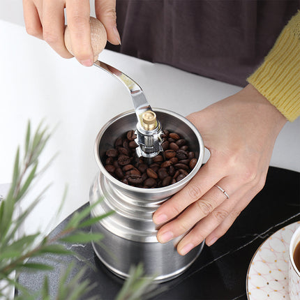Manual Stainless Steel Grinder with Ceramic Core for Coffee Beans Rice Sesame