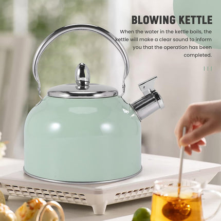 Stainless Steel Kettle 2.5L Household Water Boiler Anti Scalding Tea Pot Durable