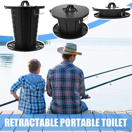 Portable Folding Camping Toilet Outdoor Emergency Travel Compact Toilet Seat