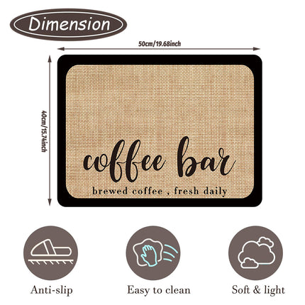 Super Draining Dish Drying Mat Quick Dry Coffee Kitchen Bathroom Tableware Pad