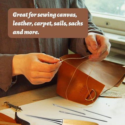 Hand Sewing Kit Canvas Leather Craft 31 or 37PCS Big Eye Needles Cotton Thread