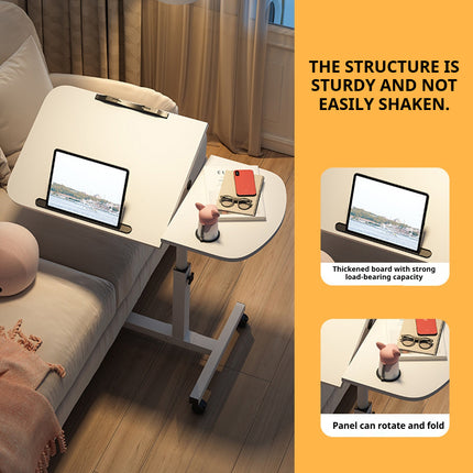Portable Adjustable Height Laptop Desk Stand Mobile Table For Bed Sofa Office