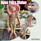 Enchanting Rose Fairy Statue Ornament Aesthetic Resin Craft for Home Garden Use