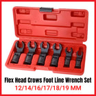 6PCS Fuel Line Wrench Set Swivel Head Injector Nozzle Tool Kit for Car Truck Use