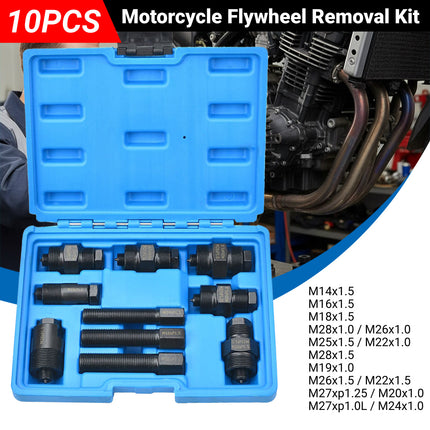 10PCS Motorcycle Flywheel Removal Tool Kit for Motor Repair Maintenance Use