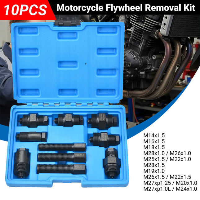 10PCS Motorcycle Flywheel Removal Tool Kit for Motor Repair Maintenance Use